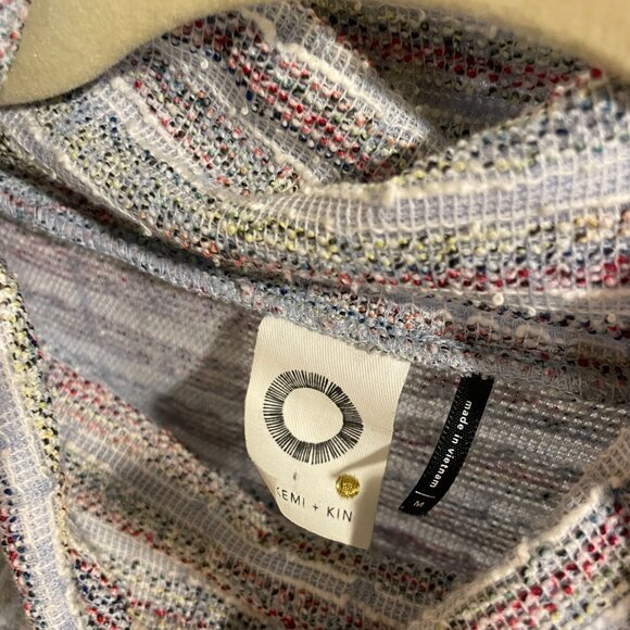 Anthropologie Akemi + Kin Multicolor Tweed Cowl Neck Dress - Picture 4 of 4